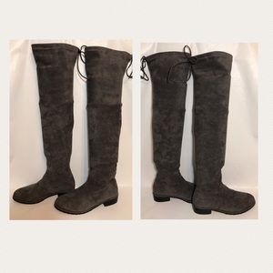 Stuart Weitzman Brand Lowland Over the Knee Suede Boots Sz 36 EU or 5.5 US